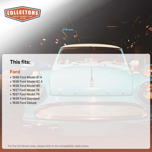 Trunk Floor Mat with Insulation for 1937-39 Ford Convertible, AcoustiShield Kit