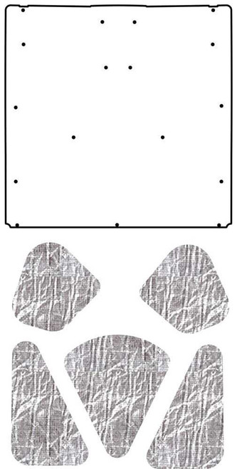 Hood Insulation Pad Cover for 1966 Buick A-Body AcoustiHood Kit Smooth