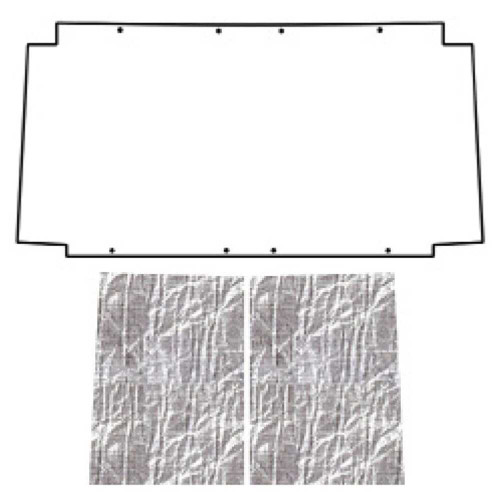 1953-67 Jeep? CJ 2/3 Under Hood Cover--Smooth AcoustiHood Kit
