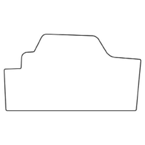 Trunk Floor Mat Cover for 1970-1973 AMC Ambassador Coupe/Sedan, High-Definition Rubber, Protects Trunk from Spills, & Debris.