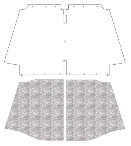 Hood Insulation Pad Heat Shield for 1958-1959 Chevrolet Truck