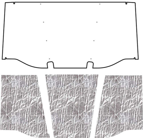 Hood Insulation Pad Heat Shield for 1969-1972 Chevrolet Truck Under Cover Smooth