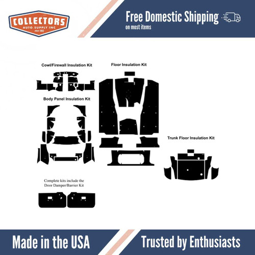 Insulation Sound Deadener Kit for 1993-1995 MG MG -RV8 GT Coupe Shield Complete