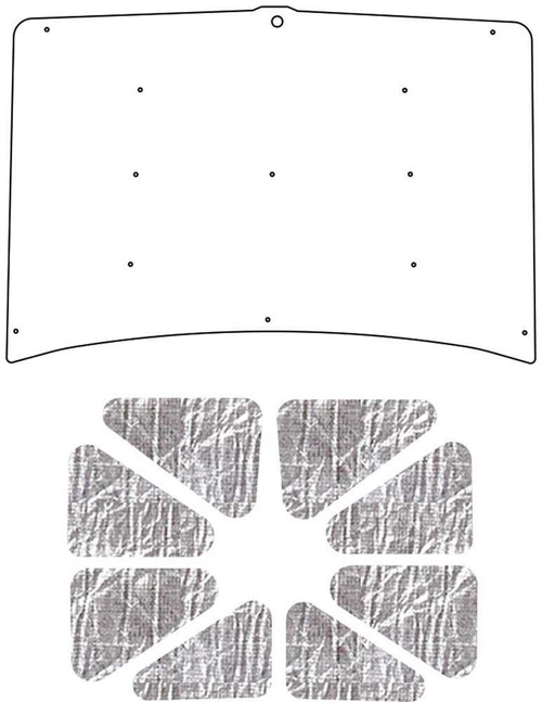 Hood Insulation Pad Heat Shield for 1981-1993 Dodge Truck