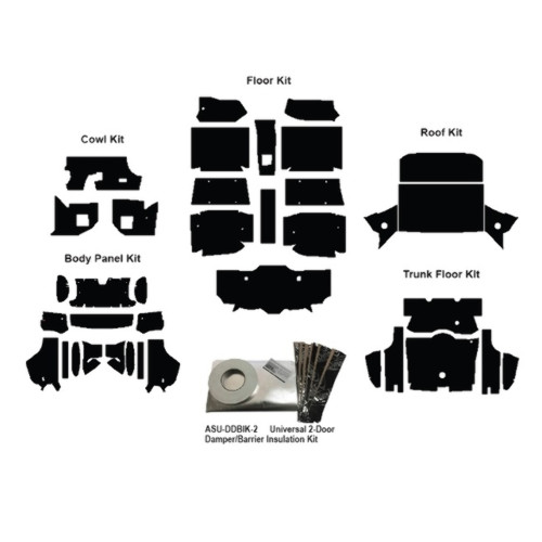 Insulation Sound Deadener Kit for 1967-1968 Mercury Cougar Coupe Shield Complete