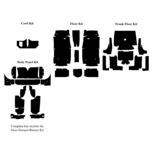 Insulation Sound Deadener Kit for 1961-63 Ford Thunderbird Convertible Complete