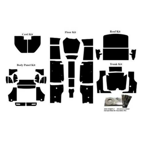 Insulation Sound Deadener Kit for 70-77 Maverick Coupe Acoustishield Complete