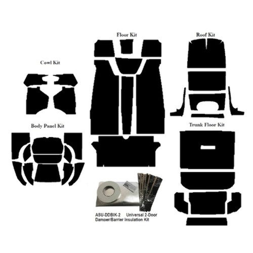 Insulation Sound Deadener Kit for 37-39 Ford Tudor Sedan Acoustishield Complete