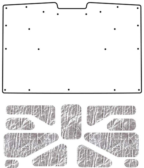 Hood Insulation Pad Heat Shield for 1981-1987 Chevrolet Truck