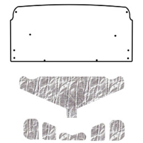 Trunk Lid Insulation Pad Cover for 1970-72 Buick A-Body Under Trunk Cover Smooth