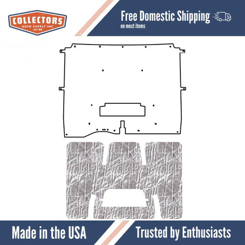 Hood Insulation Pad Heat Shield for Chevrolet Camaro F-Body - Ultimate Sound & Heat Insulation, ABS Material, Easy Install