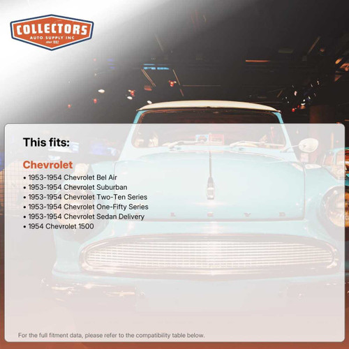 Insulation Sound Deadener Kit for 1953-54 Chevrolet Sedan Acoustishield Complete