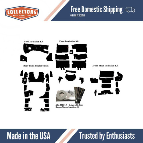 Insulation Sound Deadener Kit for 82-92 Chevrolet, Pontiac Convertible Complete