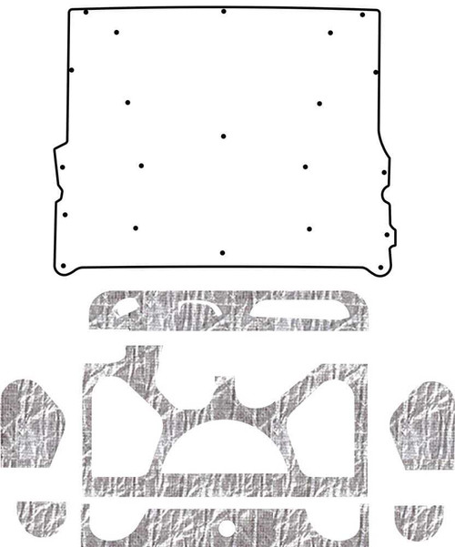 Hood Insulation Pad for 1976-1977 Chevrolet A-Body AcoustiHood Smooth