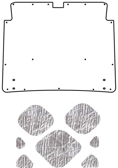 Trunk Lid Insulation Pad Cover for 1961-1962 Chevrolet Under Trunk Cover Smooth