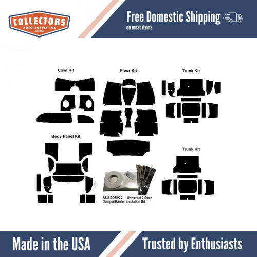 1961-1962 Chevrolet Impala, Chevrolet Biscayne, Chevrolet C10, Insulation Sound Deadener-Kit CHEV 6162-CVAK