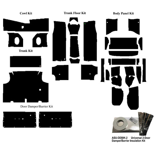 1964-1965 Chevrolet Chevelle, Chevrolet Impala, Pontiac Catalina, Insulation Sound Deadener Kit GMA 6465-CVAK