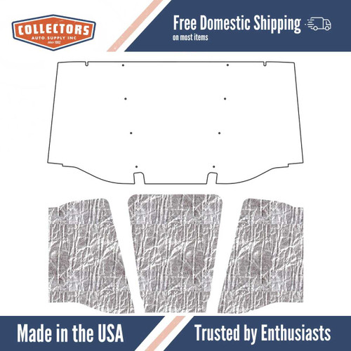 Premium Hood Insulation Pad Heat Shield for 1967-68 GMC Truck - Ultimate Sound & Heat Insulation, Easy Installation Kit