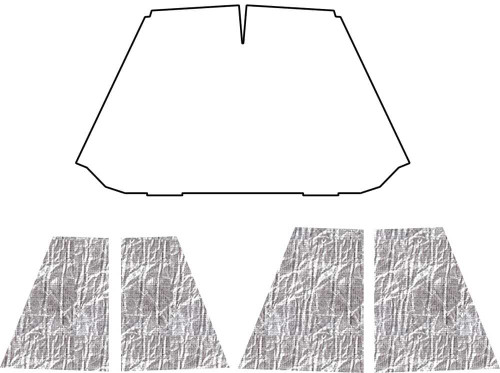 Hood Insulation Pad Heat Shield for 1947-1954 Chevrolet Truck