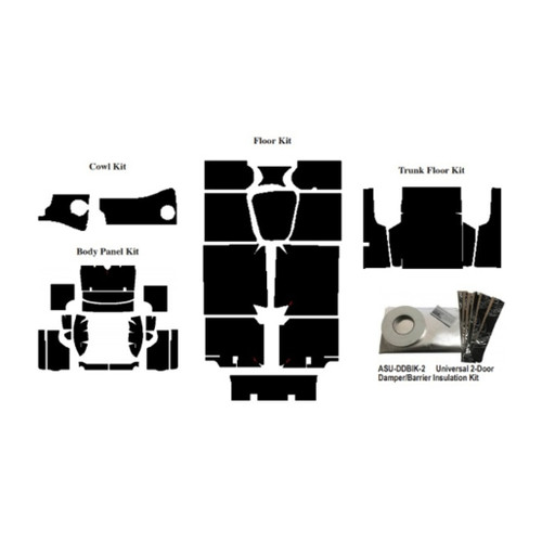 Insulation Sound Deadener Kit for 64-65 Ford Falcon Convertible Shield Complete