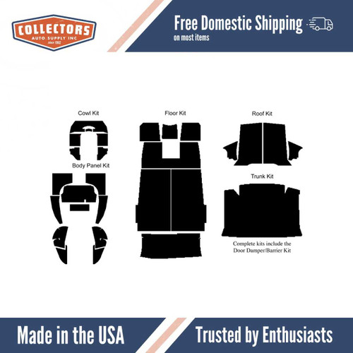 Insulation Sound Deadener Kit for 1937-39 Chevrolet Coupe Acoustishield Complete