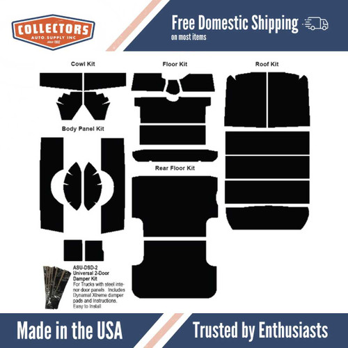 Insulation Sound Deadener Kit for 55-59 Chevy Suburban Acoustishield Complete