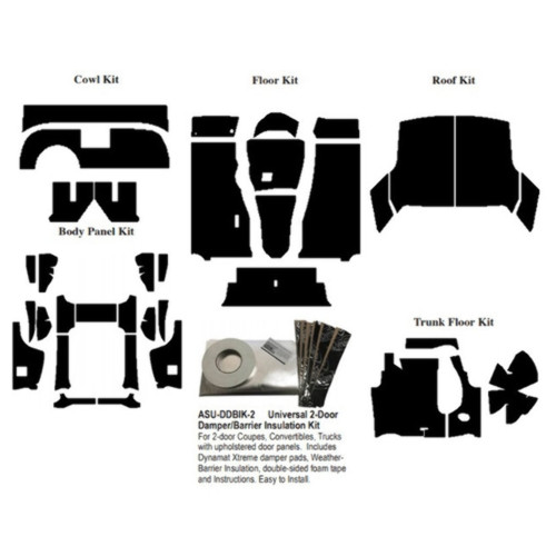 Insulation Sound Deadener Kit for 57 Ford Thunderbird Coupe/Convertible Complete