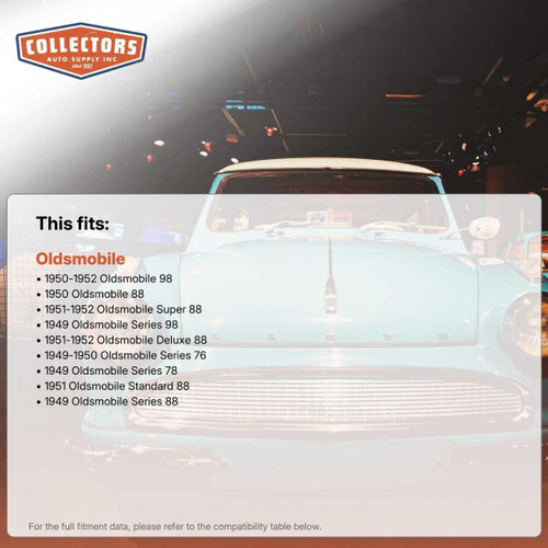 Trunk Floor Mat Cover for 1949-52 Oldsmobile Ultra High Definition Rubber Smooth