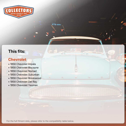 1958 Chevrolet Impala, Chevrolet Biscayne, Chevrolet Suburban, Insulation Sound Deadener-Kit 