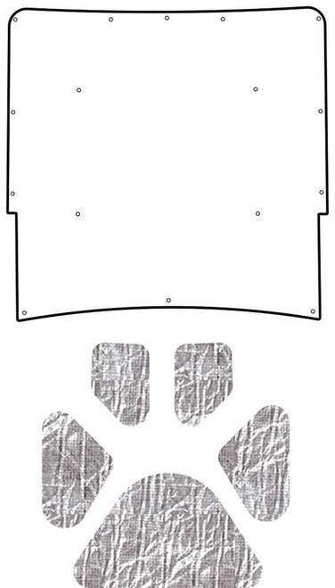 Hood Insulation Pad Heat Shield for 67-69 Chevy Camaro F-Body Under Cover Smooth