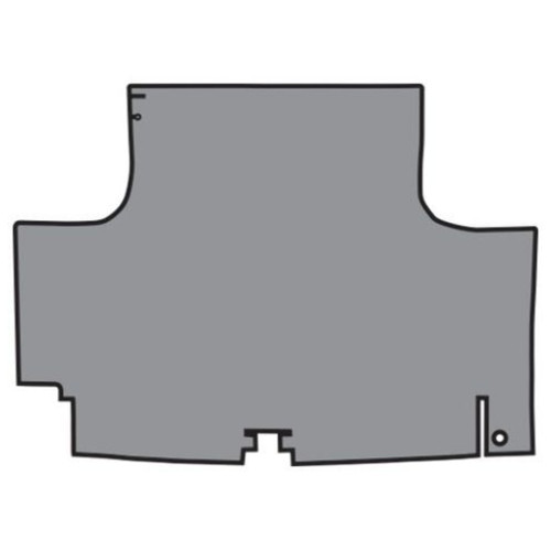 Trunk Floor Mat Cover for 1966 Plymouth Fury Convertible, Gray Herringbone Rubber Material, Front Area Protection.