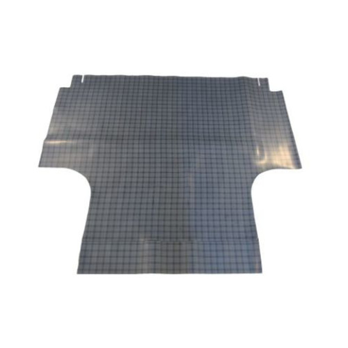 Trunk Floor Mat Cover for 1968 Plymouth Fury 2DR Hardtop, Gray Herringbone Rubber Material, Front Area Protection.