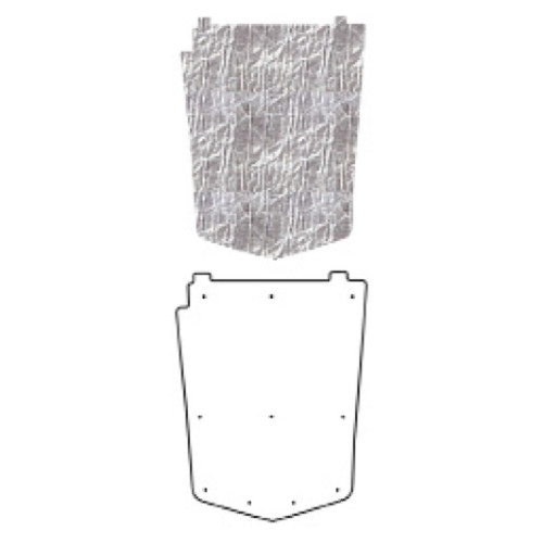 Hood Insulation Pad Heat Shield for 1973-1982 Chevrolet Corvette, Under - Smooth