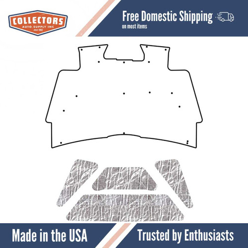 Premium Hood Insulation Pad & Heat Shield for Dodge Truck 2003-09 | Ultimate Sound & Heat Insulation, ABS Material, USA Made