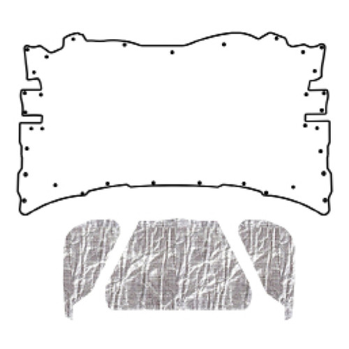 Premium Hood Insulation Pad Heat Shield for Dodge Challenger, Ultimate Sound & Heat Insulation, ABS Material, Made in the USA