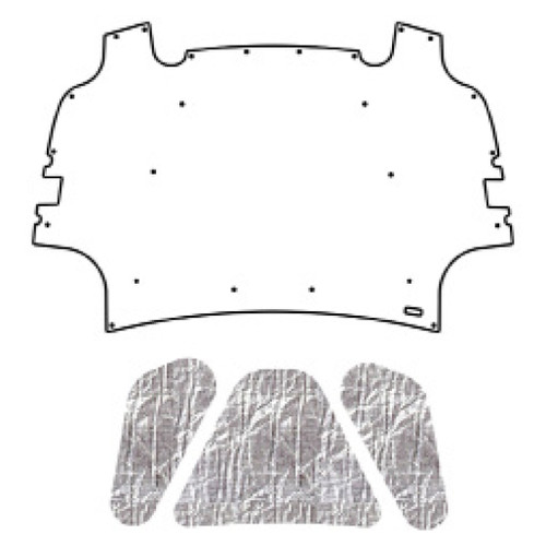 Premium Hood Insulation Pad Heat Shield for Dodge Ram 2009-2014, AcoustiShield & ABS Materials, US-Made - Reduce Noise & Heat