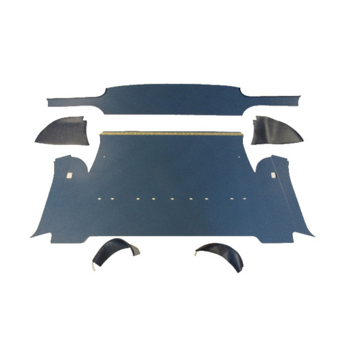 1962-1964 Chevrolet Corvair Sedan Rear Package Tray in Black Cardboard/Fiberboard Material - Enhance Your Car's Look!