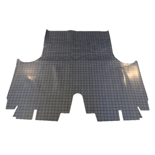 Trunk Floor Mat Cover for 1964 Dodge Polara Hardtop, Gray Herringbone Rubber, US-Made, OEM Quality, Front Area Protection.