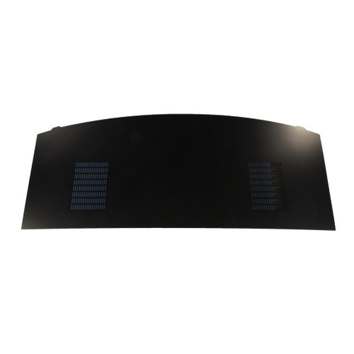 1976-1979 Plymouth Volare Rear Package Tray in Black Wood/Hardboard Material for Coupe Body Style - Enhance Your Car's Look!