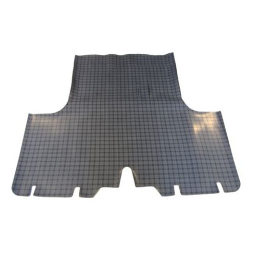 Trunk Floor Mat Cover for 1963 Plymouth Belvedere 2DR Hardtop, Gray Herringbone Rubber Material, Front Area Coverage.