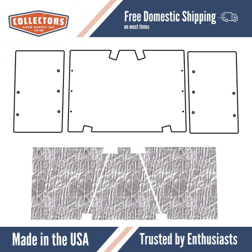 1959-60 Ford Truck F-100 Under Hood Cover-Smooth | 0 | QRS-FORD 5960-TUHC