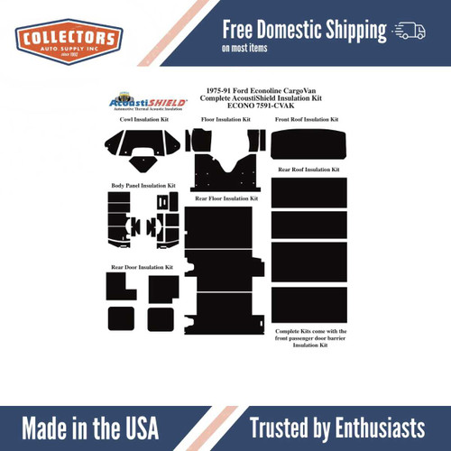Roof/Headliner Insulation Kit for 1975-1991 Ford Econoline Van