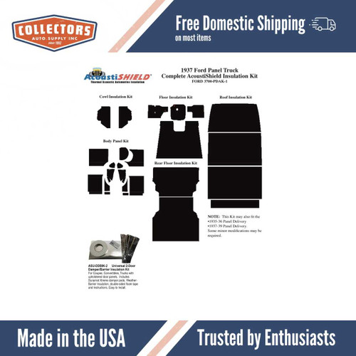 Interior Door Panel Kit for 1937 Ford 1 Ton Pickup