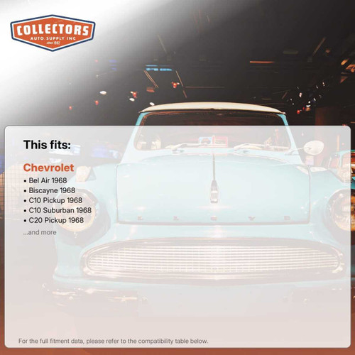 Rear Quarter Panel Extension Filler Pair for 1968 Chevrolet El Camino Chevelle