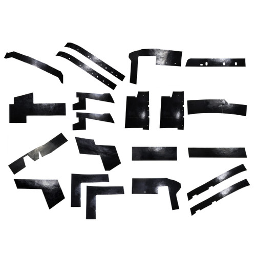 Splash Apron and Body Filler Kit for Ford and Lincoln Vehicles - Product Visual with Key Elements - Collectors Auto Supply