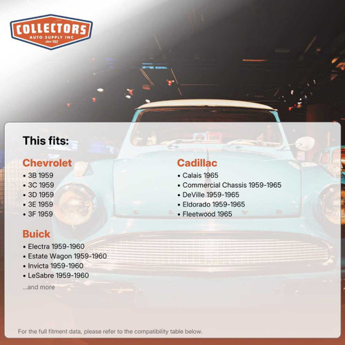 Door Handle Gasket Kit 6 Pc. for 1959-1965 Buick