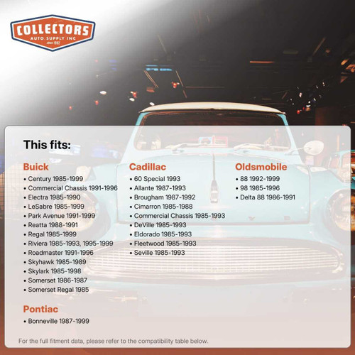 A Arm Dust Shield Pair for 1985-1999 Buick