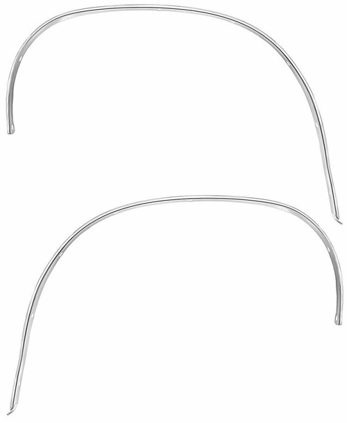 Wheel Opening Moldings for 1967 Chevrolet Chevelle, El Camino Front, Pair
