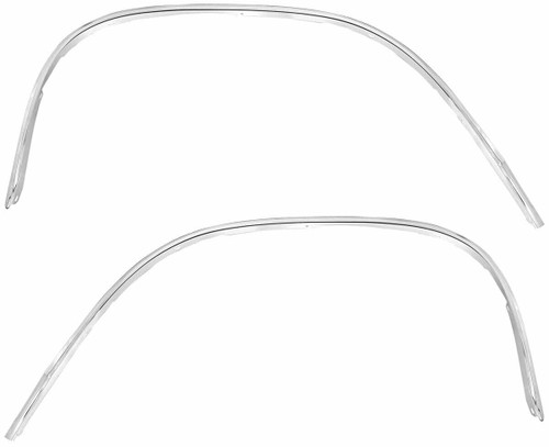 Wheel Opening Moldings for 1964 Chevrolet Chevelle, El Camino Front, Pair