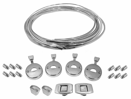 Seat Chrome Restoration Kit for 1971-1972 GM A Body, Bucket, Kit